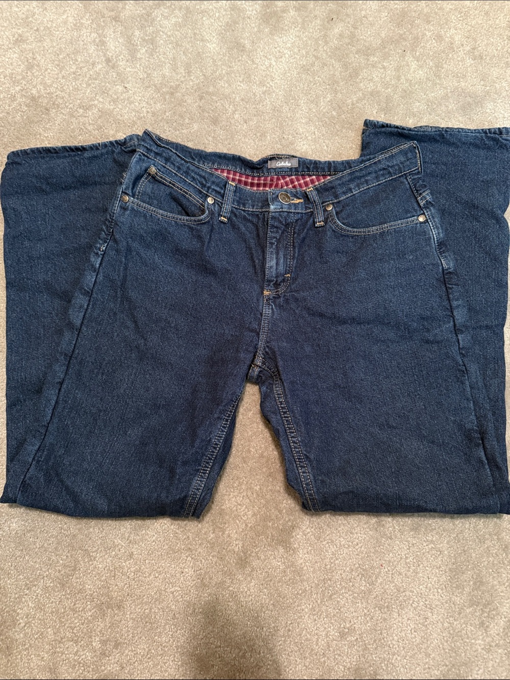 Cabela's Women's Navy Blue Straight-Leg Jeans